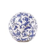 Esschert Design Keramiek bal 14 cm blauw (AC11