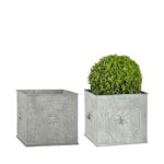 Esschert Design AM leeuw bloempot vierkant set/2 (AM106
