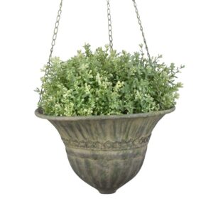 Esschert Design Aged Metal Green hanging basket S (AM72
