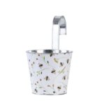 Esschert Design Bijenprint bloempot met haak (BEE037 8714982187902)