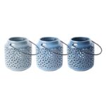Esschert Design Blauwtinten windlicht S ass. (EL118 8714982166259)