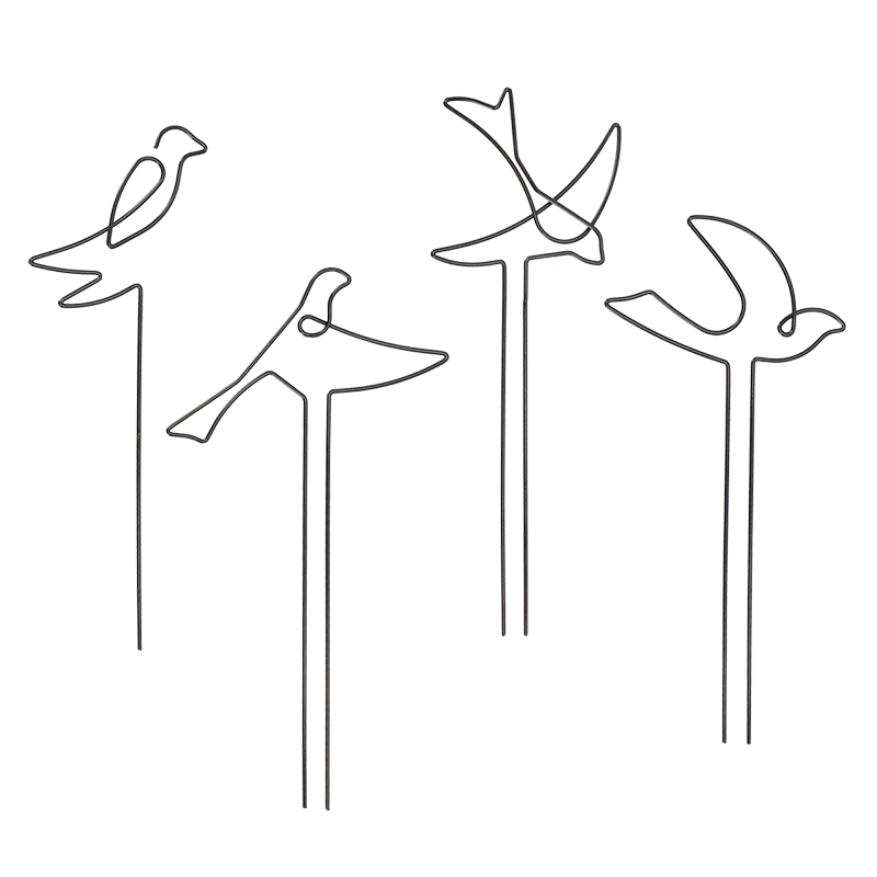 Esschert Design Indoor plantensteun vogel ass. (PY142 8714982205361)