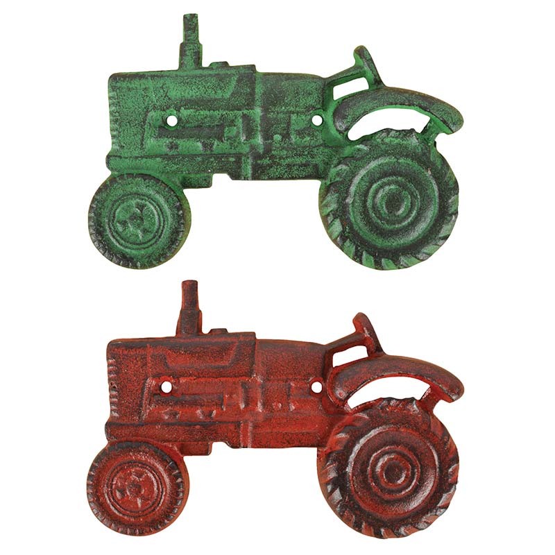 Esschert Design Flessenopener tractor groen of rood (TT206
