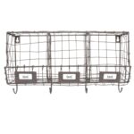 Esschert Design Draad wandrek 3 vakken (WB39