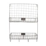 Esschert Design Draad wandrek 2 vakken (WB41