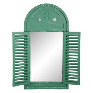 Esschert Design Spiegel luiken verouderd groen (WD12
