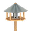 Esschert Design Voedertafel eiken zinken dak + silo - Afbeelding 2