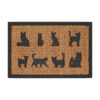 Esschert Design Deurmat rubber/kokos kattenrassen (RB273 8714982214752) - 01