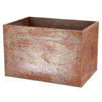 Esschert Design Cortenstaal plantenbak rechthoek. S (PY164 8714982249280) - 01
