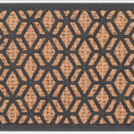 Esschert Design Deurmat rubber/kokos ruit M