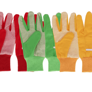 Esschert Design Natuurtinten handschoenen set/3 - L 11,9 x D 0,7 x H 23,1 cm -katoen- Polyester - PVC - Netto gewicht 0.048 kg - EAN 8714982251221