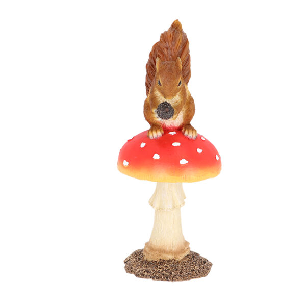 Esschert Design Vliegenzwam met eekhoorn (37000657 8713968379508) - 01