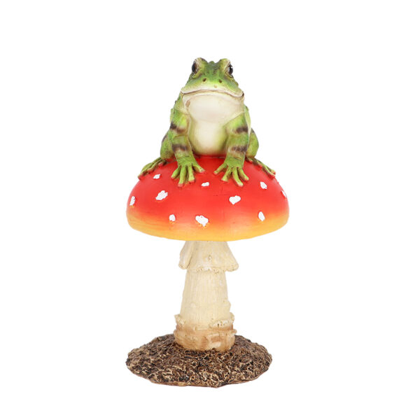 Esschert Design Vliegenzwam met kikker (37000659 8713968379522) - 01