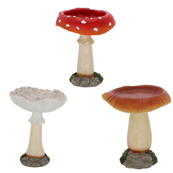 Esschert Design Vogelbad paddenstoel keuze (37000679 8713968379942) - 01