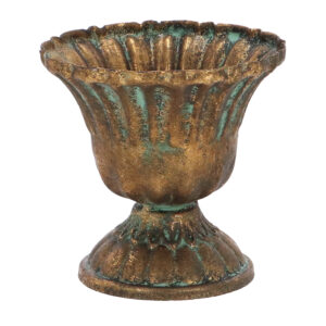Esschert Design Aged Metal franse vaas hoogte 8 cm (AM118 8714982285745) - 01