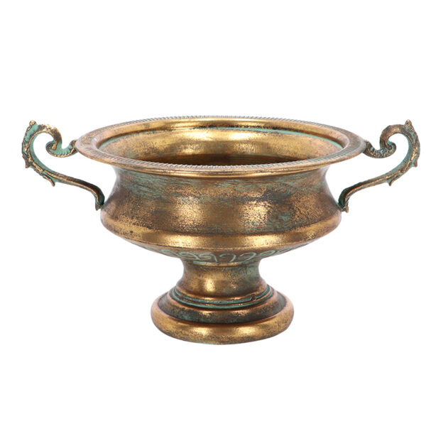 Esschert Design Aged Metal franse vaas hoogte 21 cm (AM121 8714982285776) - 01