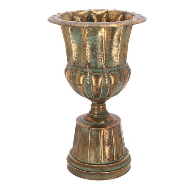 Esschert Design Aged Metal franse vaas hoogte 45 cm (AM125 8714982285813) - 01