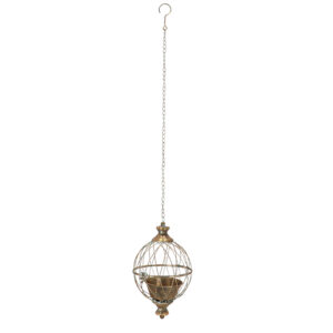 Esschert Design Aged metal bol plantenbak S (AM134 8714982289385) - 01