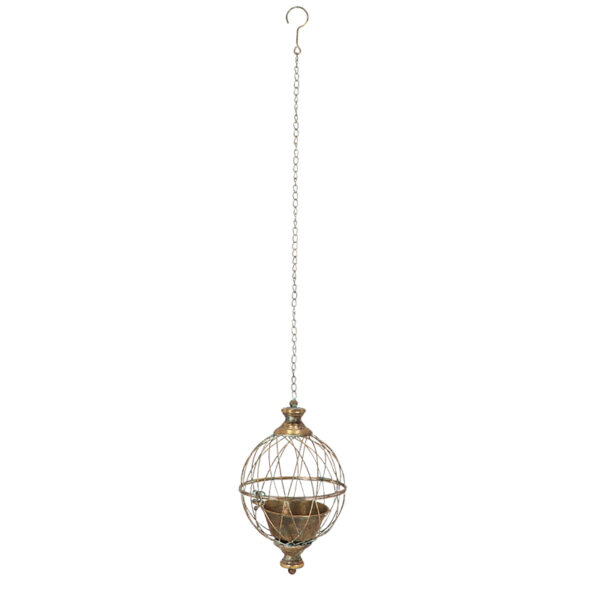 Esschert Design Aged metal bol plantenbak S (AM134 8714982289385) - 01