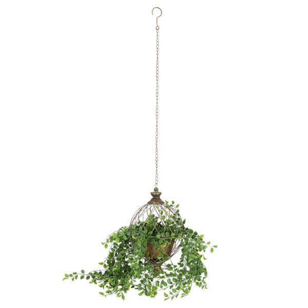 Esschert Design Aged metal bol plantenbak L (AM135 8714982289392) - 02