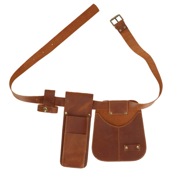 Esschert Design Runderleer tuinriem met zakken (GT337 8714982259142) - 01