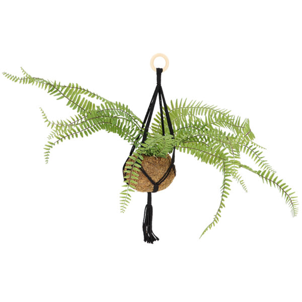Esschert Design MacramÃ© plantenhangerÂ  zwart M (JP023 8714982289354) - 03