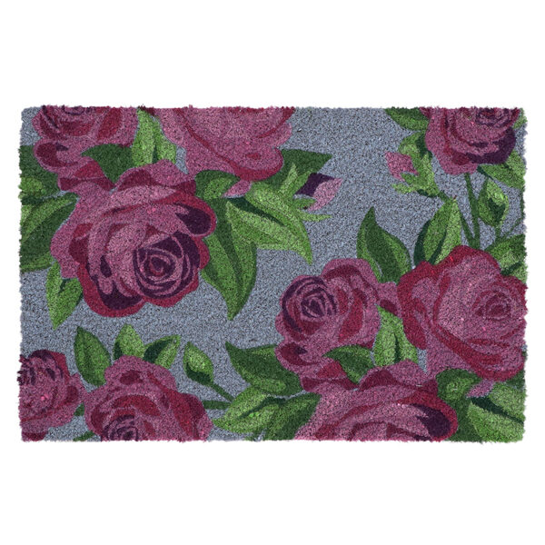 Esschert Design Deurmat kokos floraal blauw M (RB321 8714982287060) - 01