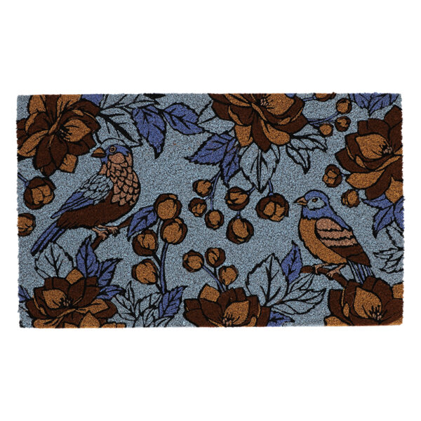 Esschert Design Deurmat kokos floraal blauw L (RB322 8714982287077) - 01