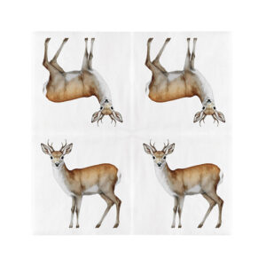 Esschert Design Papieren servetten ree 33 x 33 cm (TP427 8714982286506) - 01