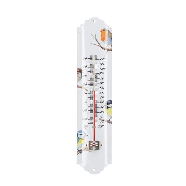 Esschert Design Thermometer aquarel vogels (TP442 8714982286650) - 01