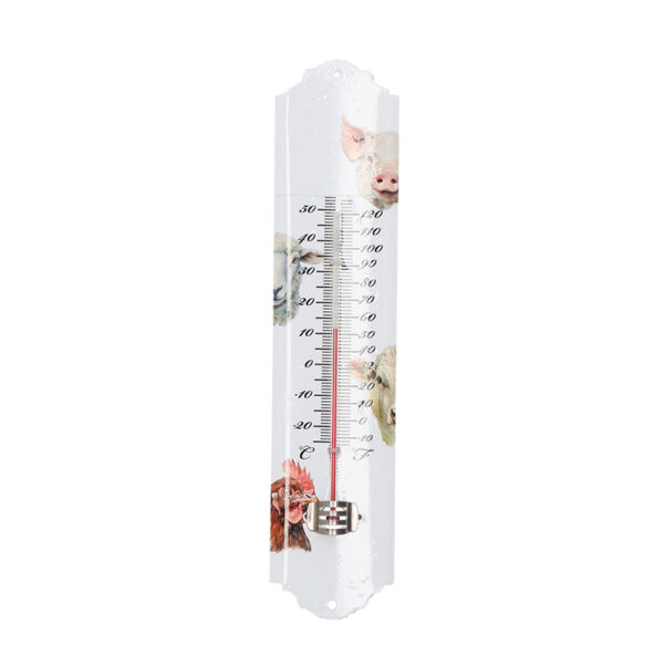 Esschert Design Thermometer aquarel boerderijdieren (TP444 8714982286674) - 01
