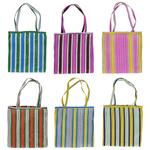 Esschert Design Netzak gestreept meerkleurig keuze (TP451 8714982289217) - 01