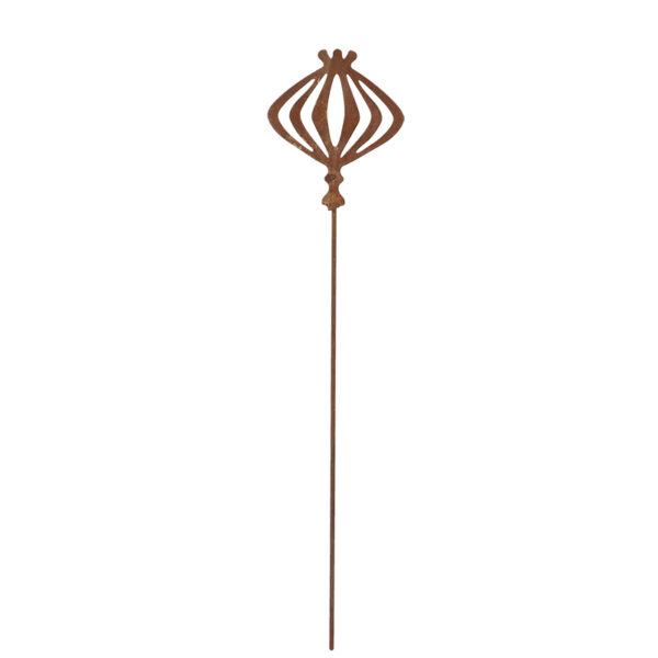 Esschert Design Roest tuinsteker papaver zaadkapsel (TT265 8714982286841) - 01