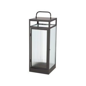Esschert Design Lantaarn ribbelglas M (WL101 8714982286087) - 01