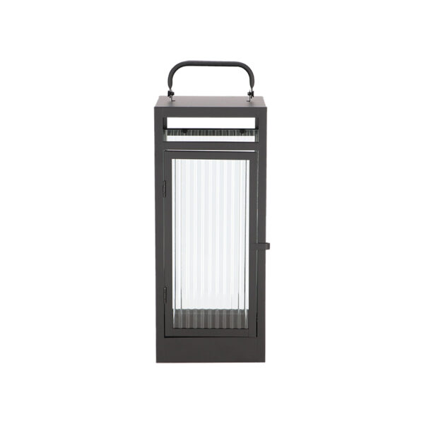 Esschert Design Lantaarn ribbelglas M (WL101 8714982286087) - 02