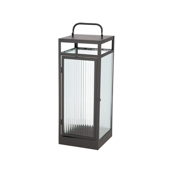 Esschert Design Lantaarn ribbelglas M (WL101 8714982286087) - 03