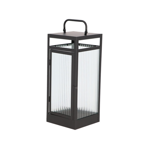 Esschert Design Lantaarn ribbelglas M (WL101 8714982286087) - 04