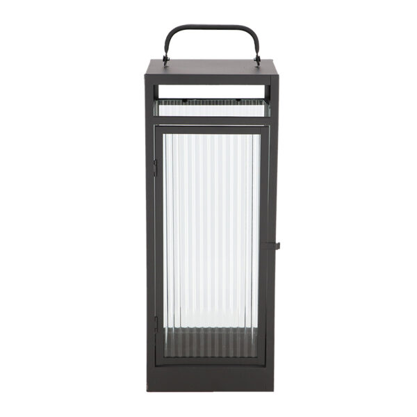 Esschert Design Lantaarn ribbelglas L (WL102 8714982286094) - 02