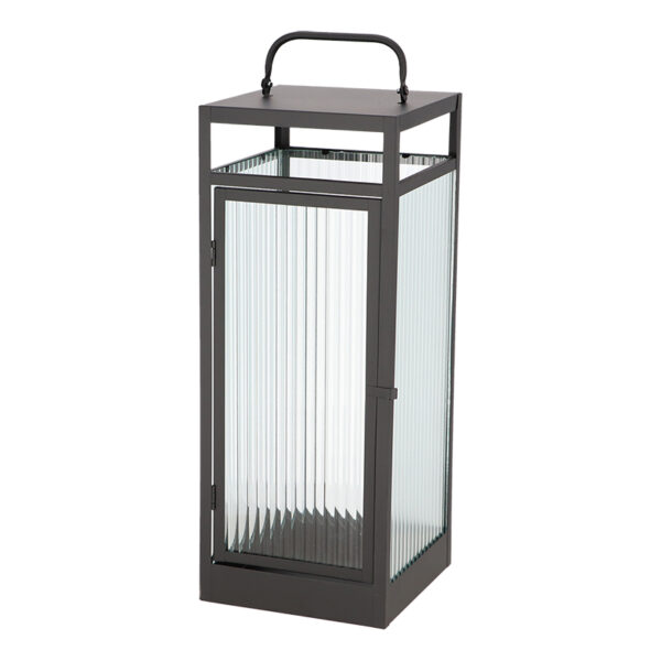 Esschert Design Lantaarn ribbelglas L (WL102 8714982286094) - 03