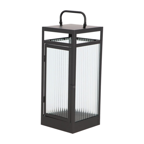 Esschert Design Lantaarn ribbelglas L (WL102 8714982286094) - 04